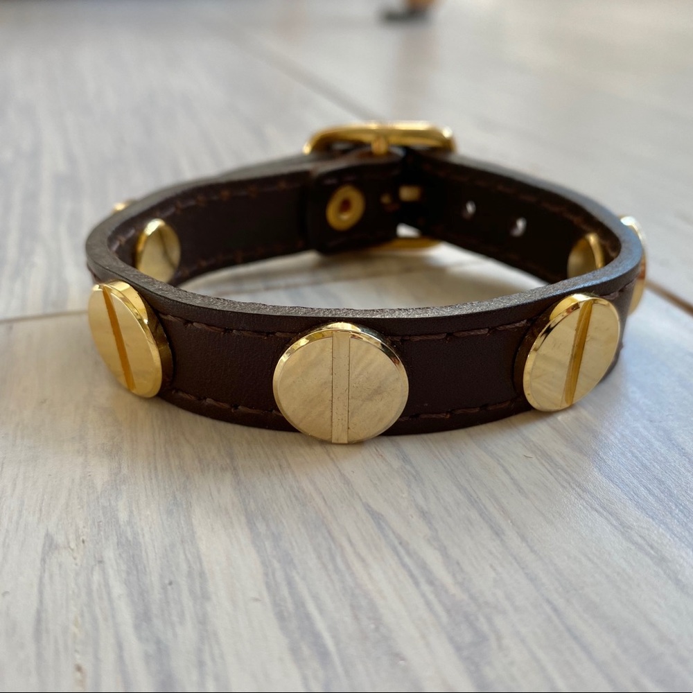 Trendy Leather & Gold Bracelet